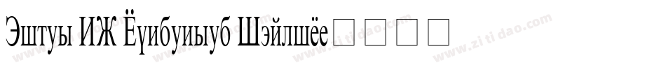Times NR Condensed Italic字体转换